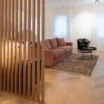 Parete divisoria in legno masello