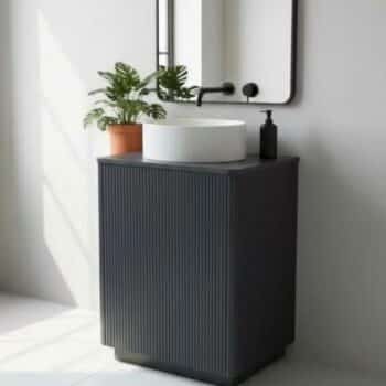 Mobile Lavabo Frassino Nero Grafite Opaco